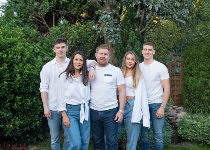 confident family photoshoot